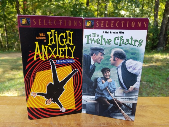 Mel Brooks Vhs 2 Films High Anxiety The Twelve Chairs Etsy