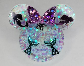 Little Mermaid inspired socket Ariel mouse head themed pop grip!