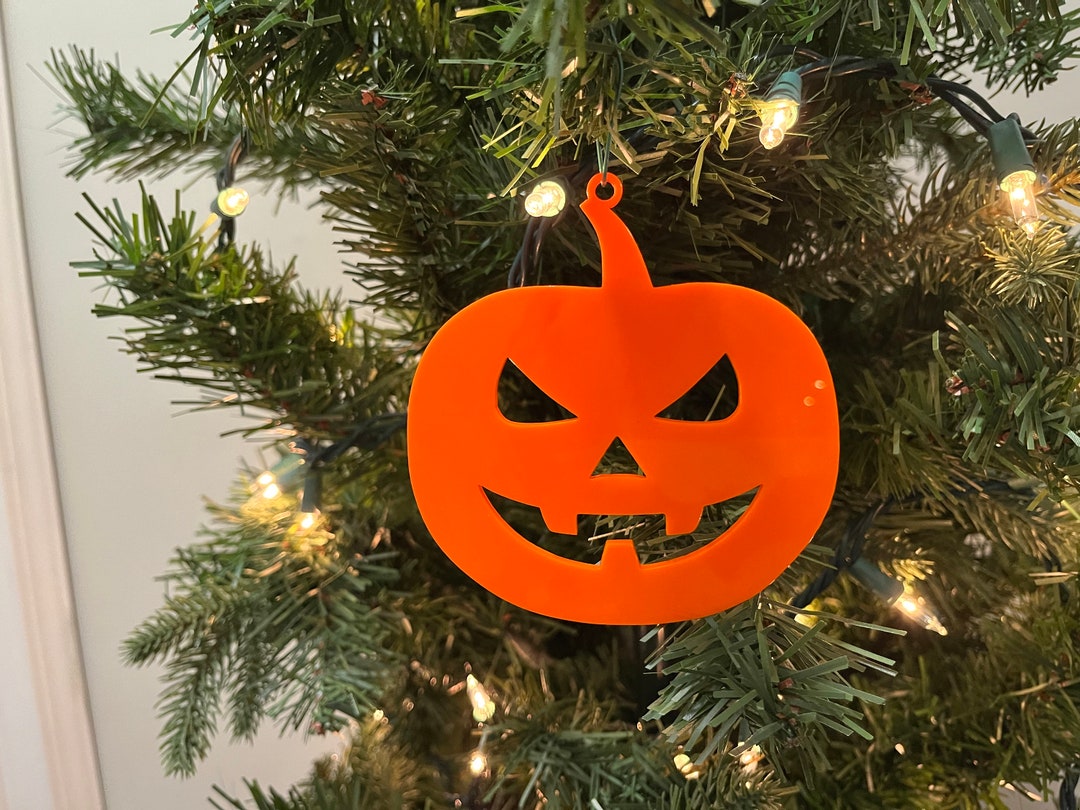 Jackolantern Tree 101 Ornament Plastic orange 3D Printed Etsy