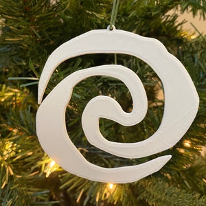 Mauri Ornament - Plastic (White) (Laser Cut Acrylic)