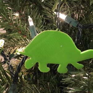 Tortise Shape Tree Ornament - Plastic (Laser Cut Acrylic)