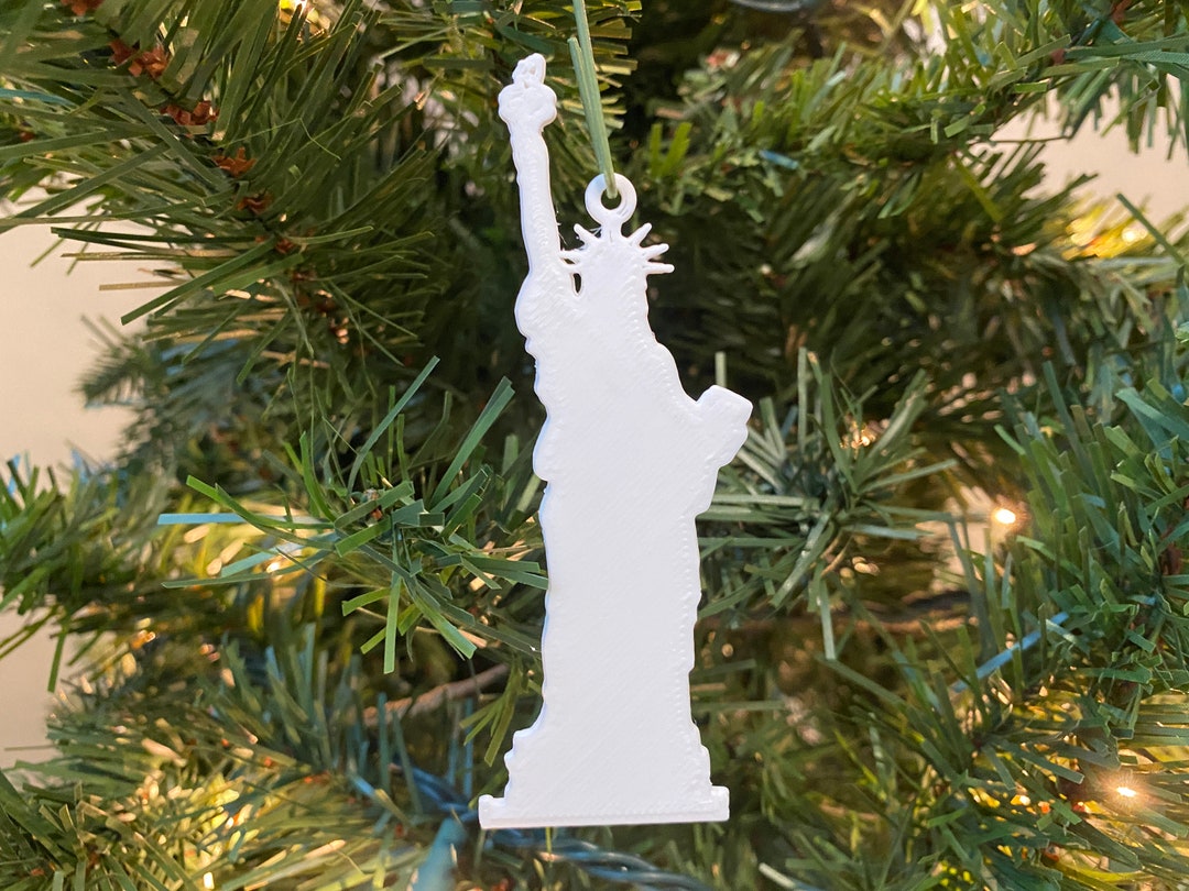 Statue of Liberty Ornament Plastic white acrylic Etsy