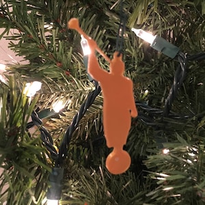 Moroni Shape Tree Ornament - Plastic (Dull Gold/Yellow) (Laser Cut Acrylic)