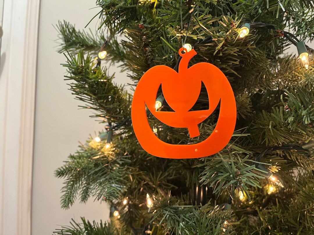 Jackolantern Tree 107 Ornament Plastic orange 3D Printed Etsy