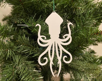Squid 102 - Plastic (White) (Laser Cut Acrylic)