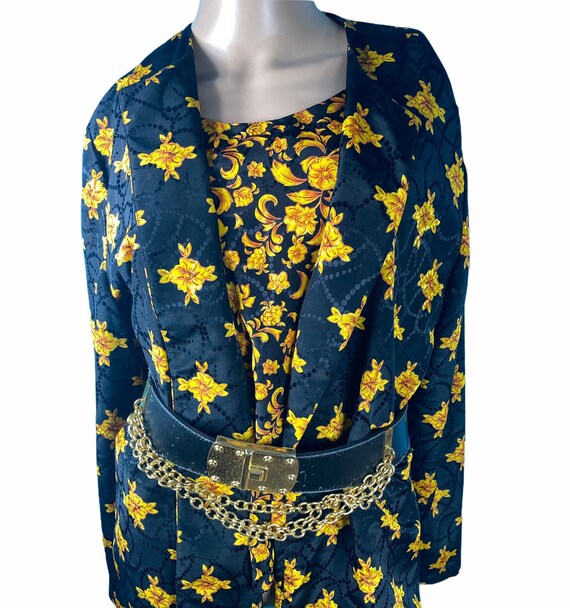 versace inspired print blouse