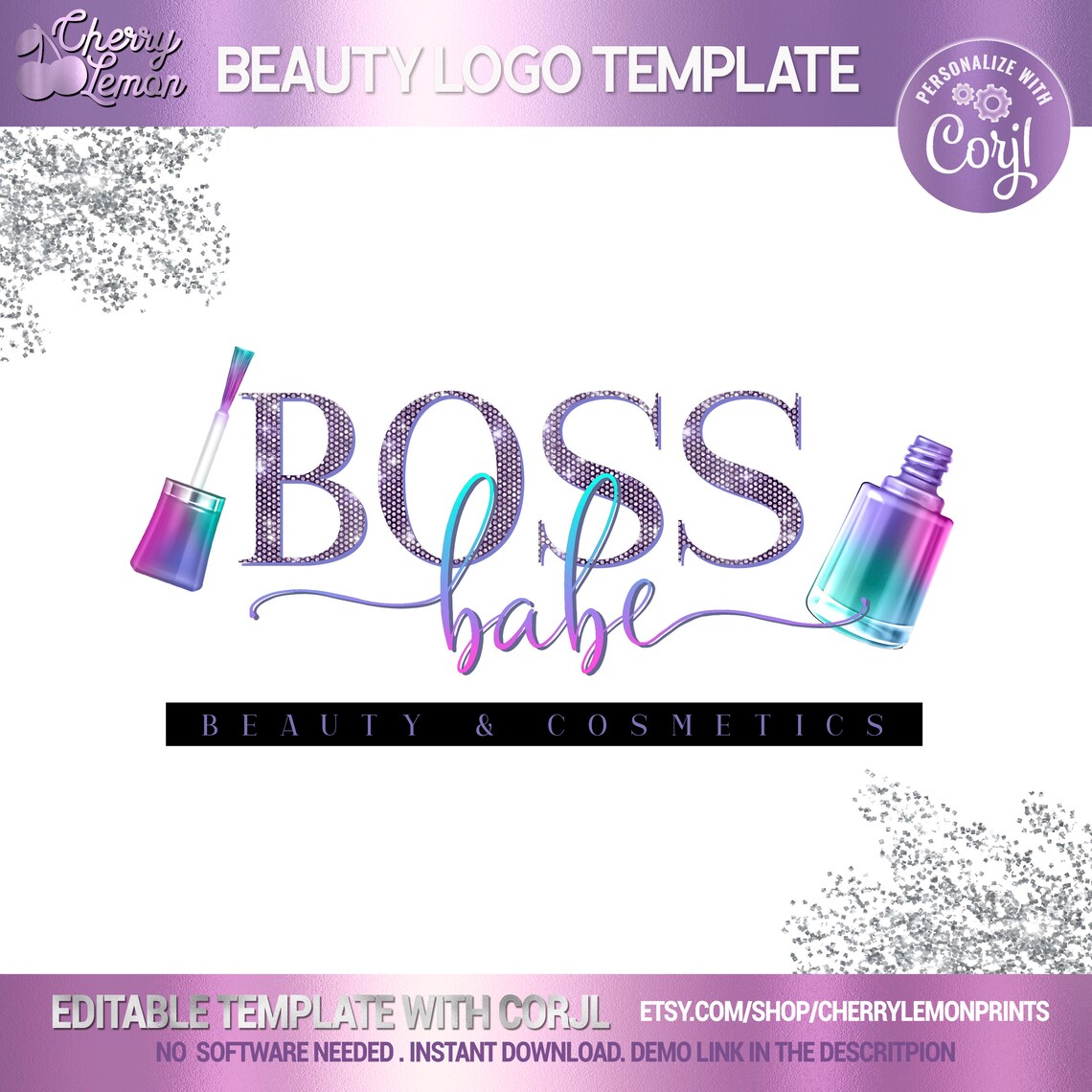 NAILS LOGO DESIGN beauty Logo cosmetics Logo nail polish | Etsy