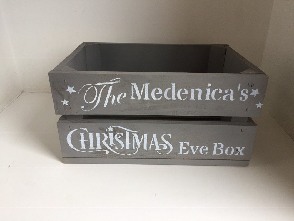 Hamper crate Small Christmas Eve Box Christmas Hamper crate Free UK P&P | Etsy