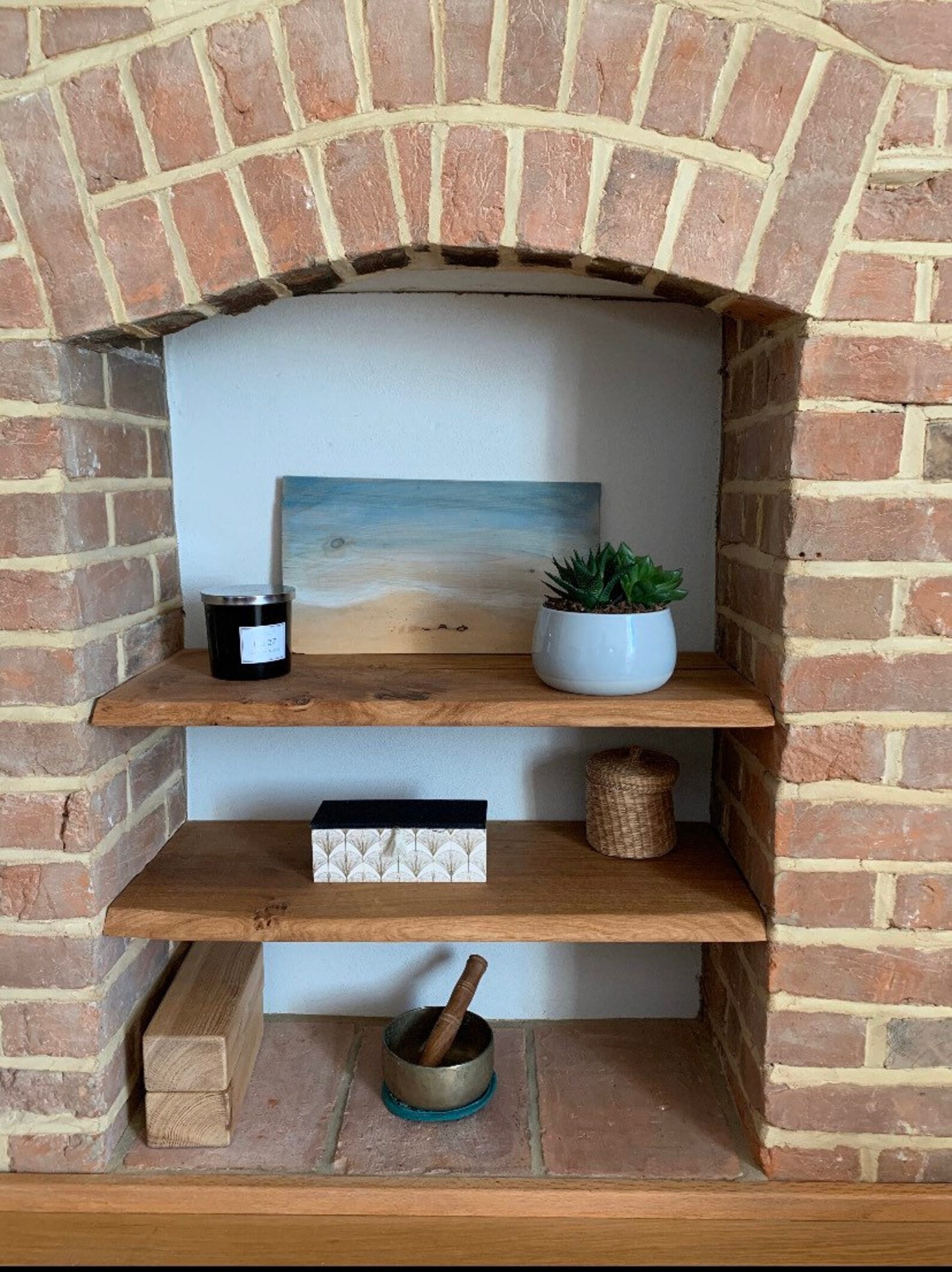 Live Edge Pippy Oak Rustic Solid Wood Shelf Floating Shelf Etsy