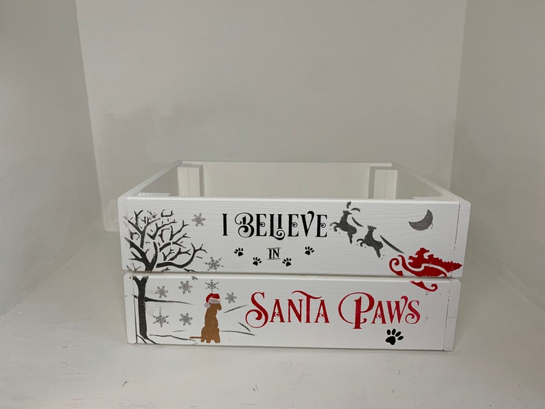 I Believe in Santa Paws Christmas Personalised Large Christmas Etsy