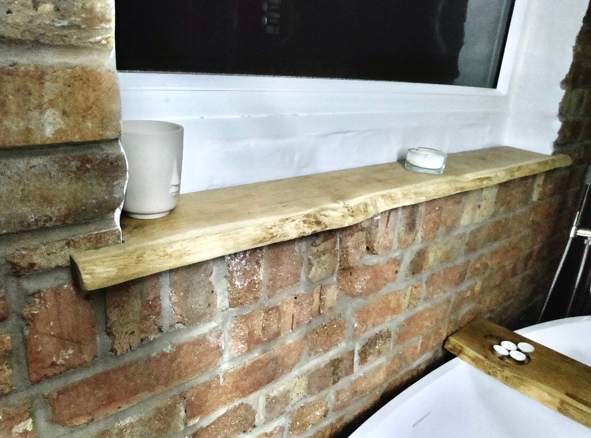 Window Sill Live Edge Solid Wood Custom Window Sill Character Etsy UK