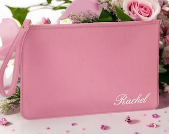 Personalised Clutch Bag with Name | Personalized Gift for Her | Monogram Bridesmaid Gift | Custom Gift for Bride | Maid of Honour Present