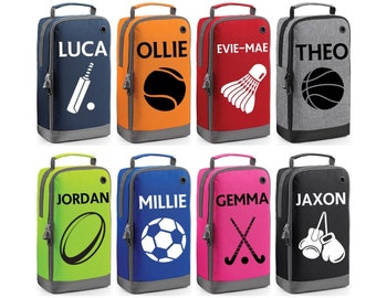 Personalised Boot Bag Boys Sports Girls Customised Kids School PE Sports Gym Shoe Kit