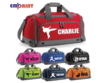 Personalised Karate Holdall Bag Kids Martial Arts Boys Girls Uniform Judo Kit Childrens