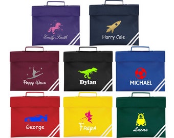 Cartable personnalisé Designs classiques Retour à l'école Garçons Filles Nom pour enfants Cartable personnalisé Dossier de musique