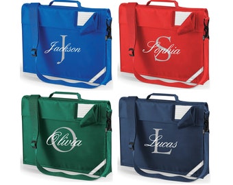 Cartable personnalisé junior avec inscription initiale garçons filles retour à l'école cartable avec nom de musique pour enfants