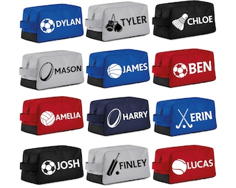 Personalised Boot Bag Childrens Football Rugby Cricket Shoe Kids Sports PE Kit
