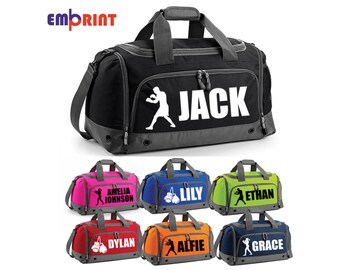 Personalised Boxing Holdall Bag Boys Girls Gloves Childrens Kit Kids School