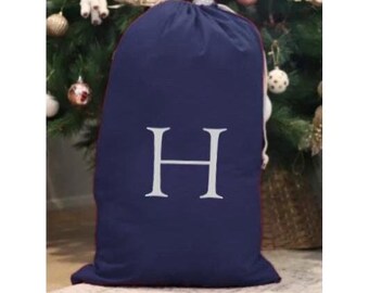 Personalised XL Santa Sacks Big Initial | Christmas Stockings | Christmas Eve Box | Custom Gift Bags | Personalized  Xmas Decorations