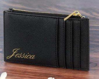 Personalised Purse Name | Monogram Card Holder | Womens Coin Purse | Wallet for Her | Personalized Gift for Mum | Personalised Gifts