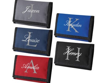 Portefeuille Ripper personnalisé, initiale du prénom de l'enfant, argent de poche pour garçons, voyage pour filles, sorties scolaires, porte-monnaie, porte-cartes