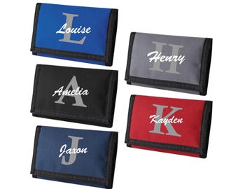 Personalised Ripper Wallet, Kids Initial Name, Boys Pocket Money, Girls Holidays Travel, School Trip, Coin Pocket, Card Holder