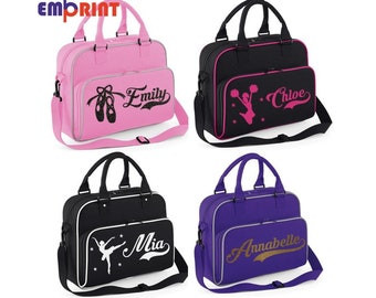 Personalised Dance Bag Kids Girls Gymnastics Childrens Glitter Ballet School Custom Cheerleading Shoulder Bag