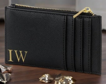 Personalised Purse Initial | Monogram Card Holder | Womens Coin Purse | Wallet for Her | Personalized Gift for Mum | Personalised Gifts