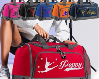 Personalised Dance Holdall Bag Girls Ballet Childrens Glitter Kit Kids School