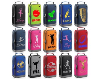 Personalised Boot Bag | Shoe Bag with Name & Design | Custom Gift for Kids Him or Her | PE Gym Kit | Sports Football Cricket Dance Rugby Bag