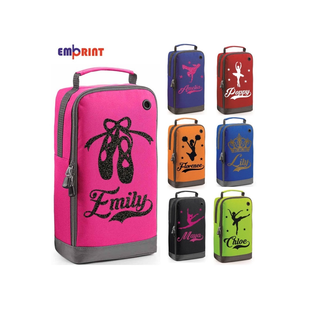 Personalised Dance Shoe Bag Girls Ballet Childrens Glitter Kit Etsy