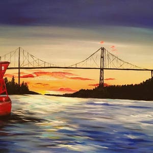 Thousand Islands Bridge Landscape Print
