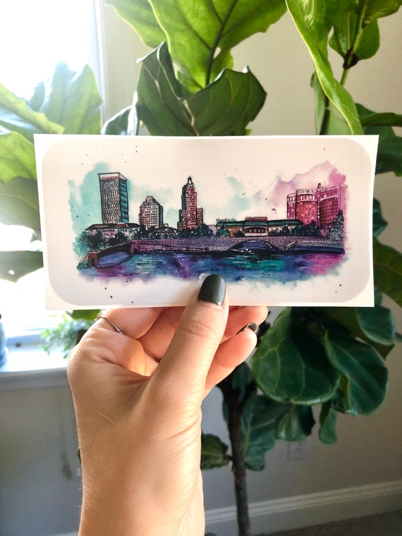 Providence skyline sticker