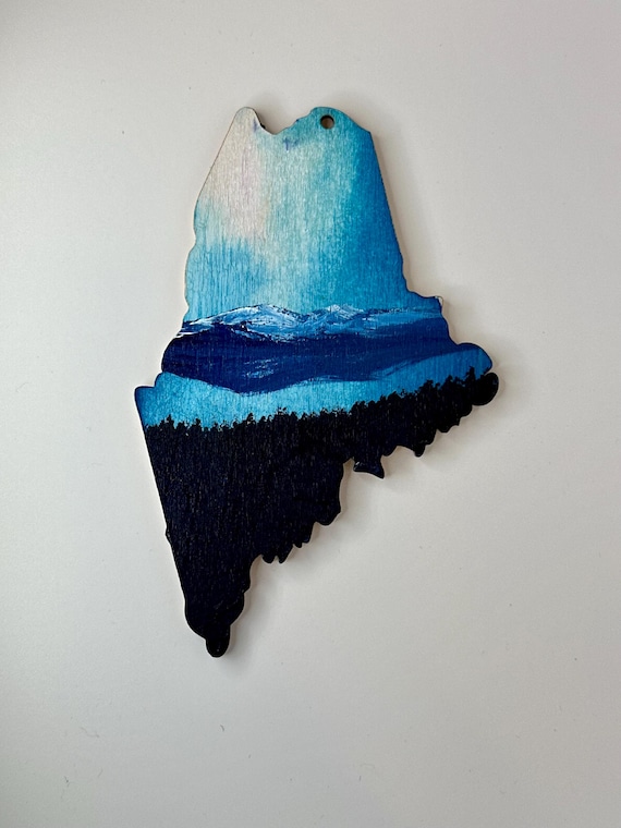 Maine Ornament Northern Lights 7