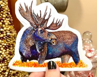 Moose Vinyl Sticker