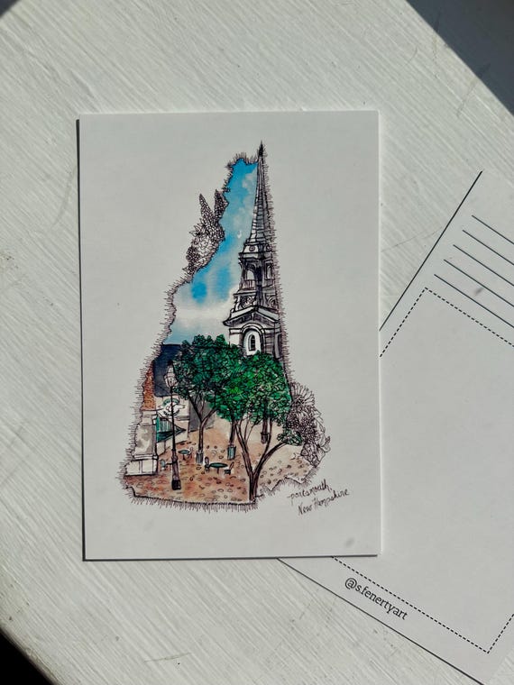 Portsmouth New Hampshire Postcard