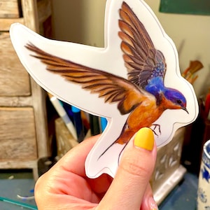 Northwoods Brewing Company 8 Penny Kölsch barn swallow vinyl decal