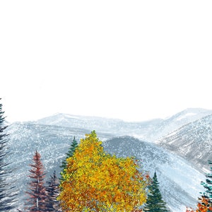 Northwoods Tall, Tall Trees V.4  reproduction print