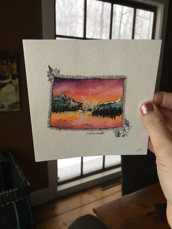 Colorado Watercolor Print