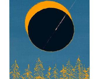 2024 Commemorative New England Eclipse Print (Physical)