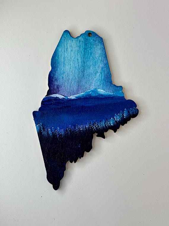 Maine Ornament Northern Lights 8