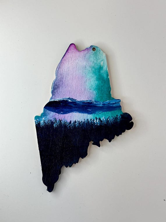 Maine Ornament Northern Lights 4