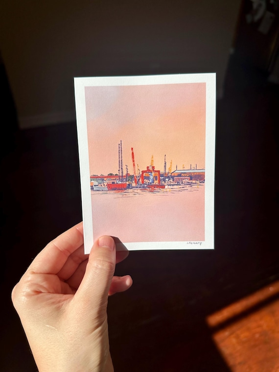 Portsmouth Shipyard Folded Card