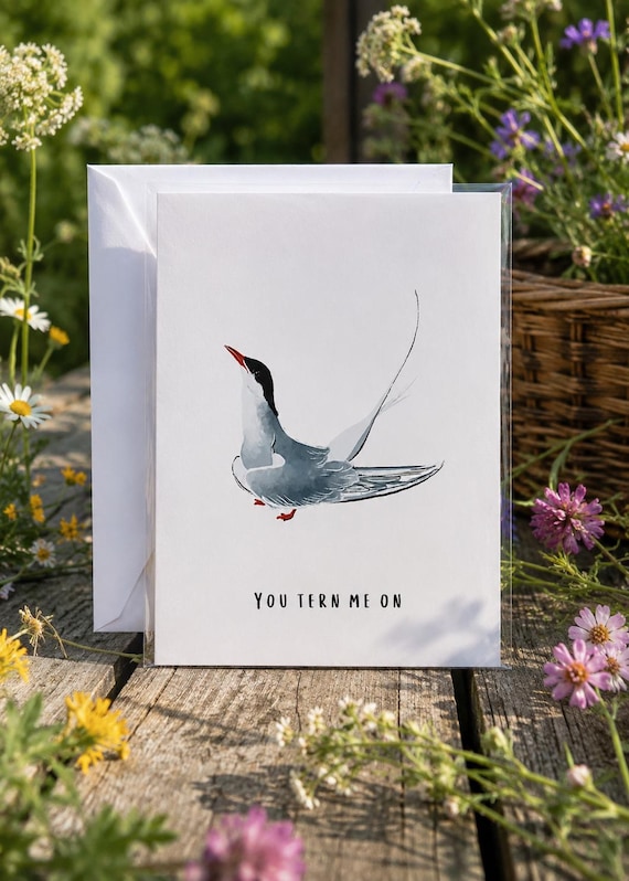 You Tern Me On- Blank Greeting Card | Humorous Card