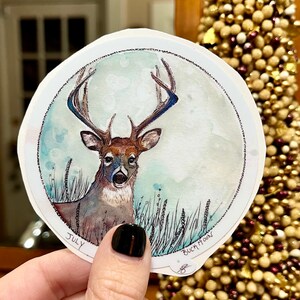 Buck Moon Vinyl Sticker