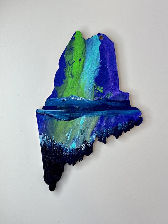 Maine Ornament Northern Lights 13