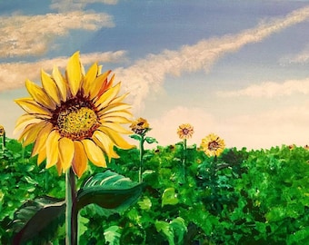 Happy Sunflower Print