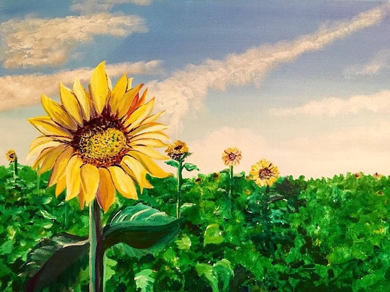 Happy Sunflower Print
