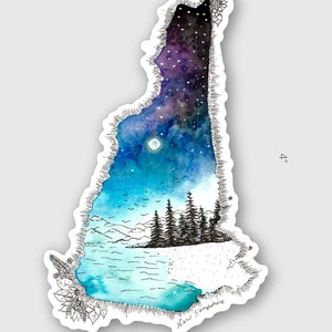 Autocollant vinyle du New Hampshire