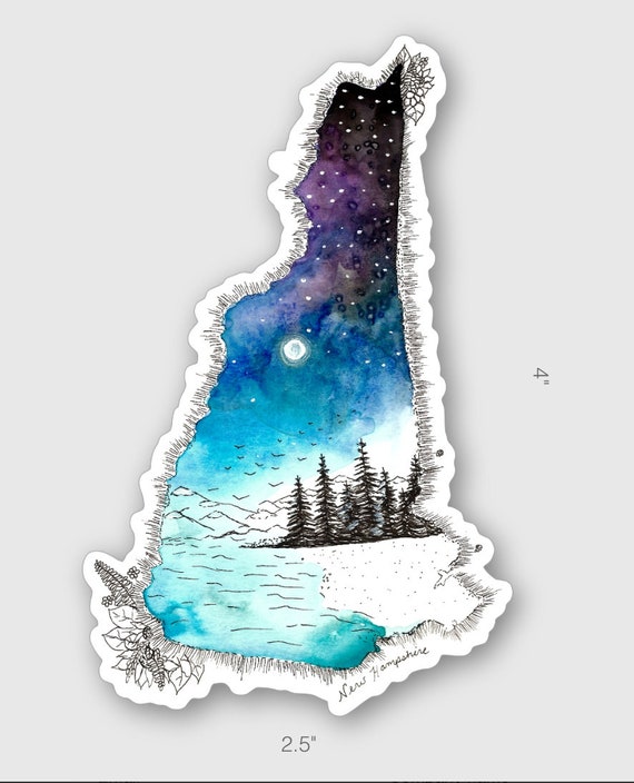 New Hampshire Vinyl Sticker